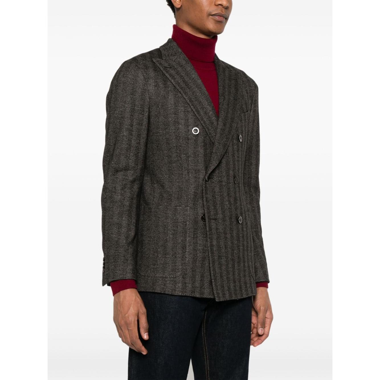 Boglioli  cotton-virgin wool Jackets Brown Jackets Boglioli