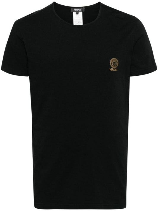 Versace Medusa T-shirt in Black Topwear Versace