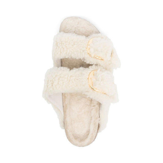 Birkenstock  shearling double-strap Sandals White Sandals Birkenstock