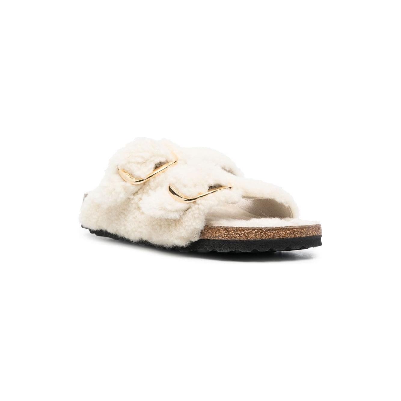 Birkenstock  shearling double-strap Sandals White Sandals Birkenstock