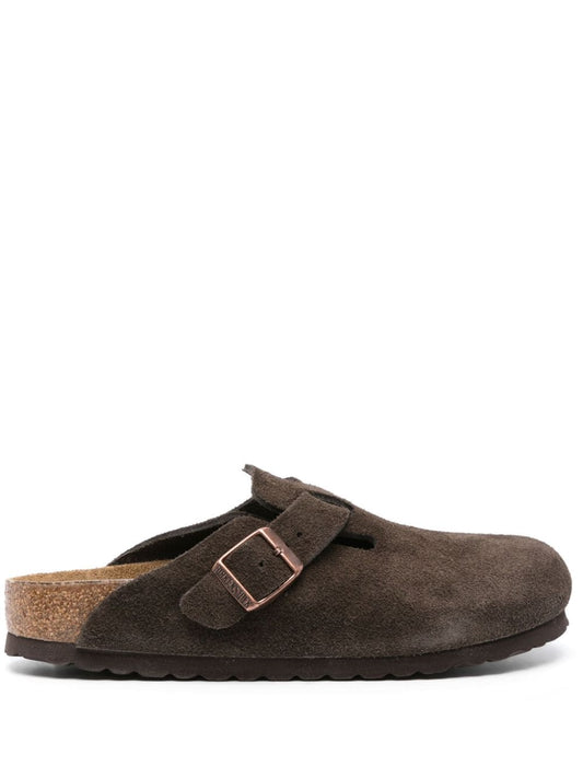 Birkenstock suede round toe Sandals Brown