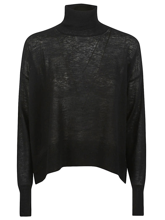 CT PLAGE Sweaters Black Topwear Ct Plage