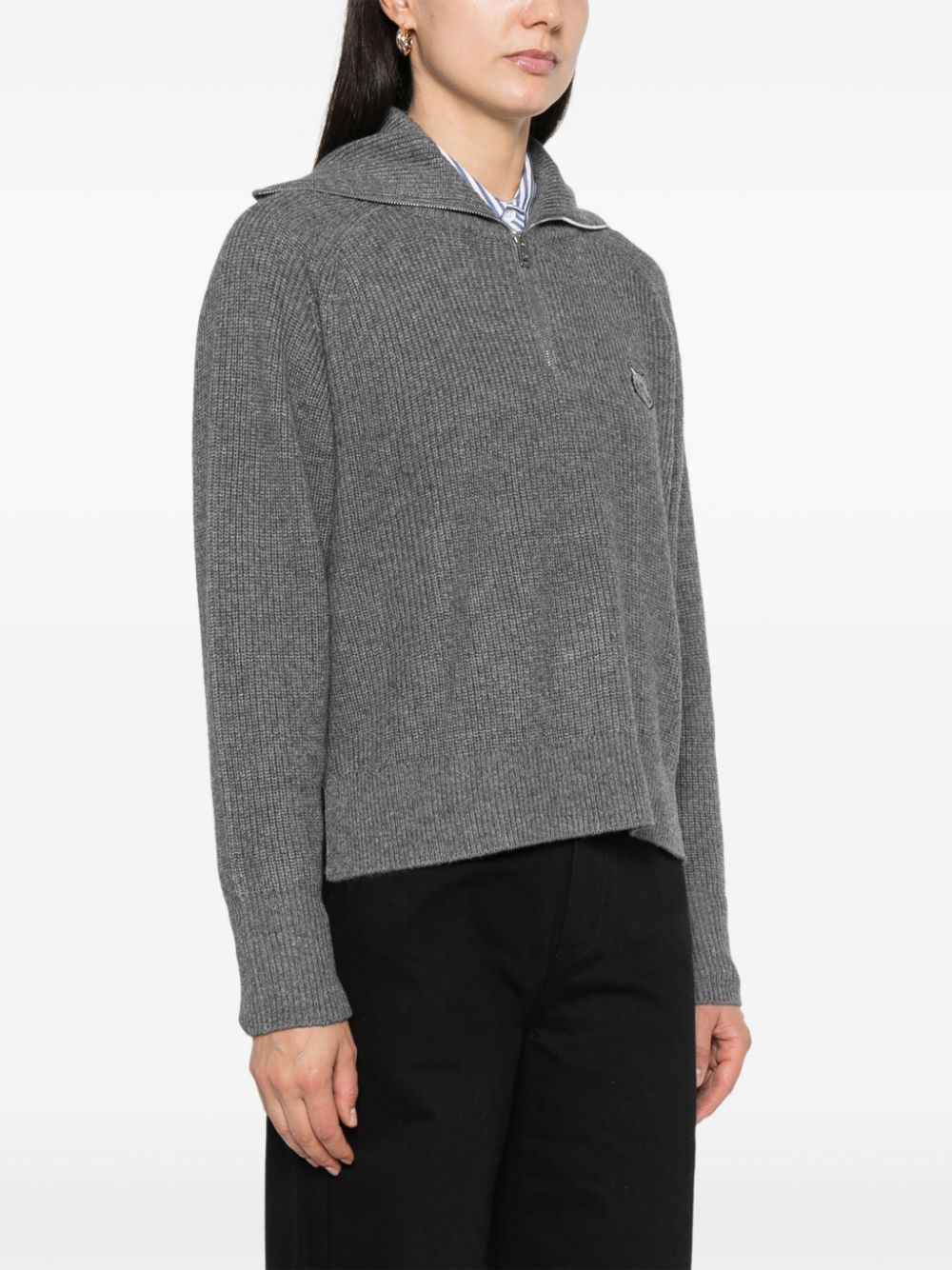 MAISON KITSUNE' Sweaters Grey Topwear Maison Kitsune'