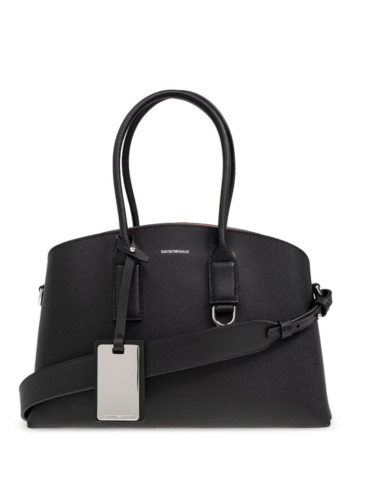 EMPORIO ARMANI CAPSULE Bags.. Black Shopper Emporio Armani