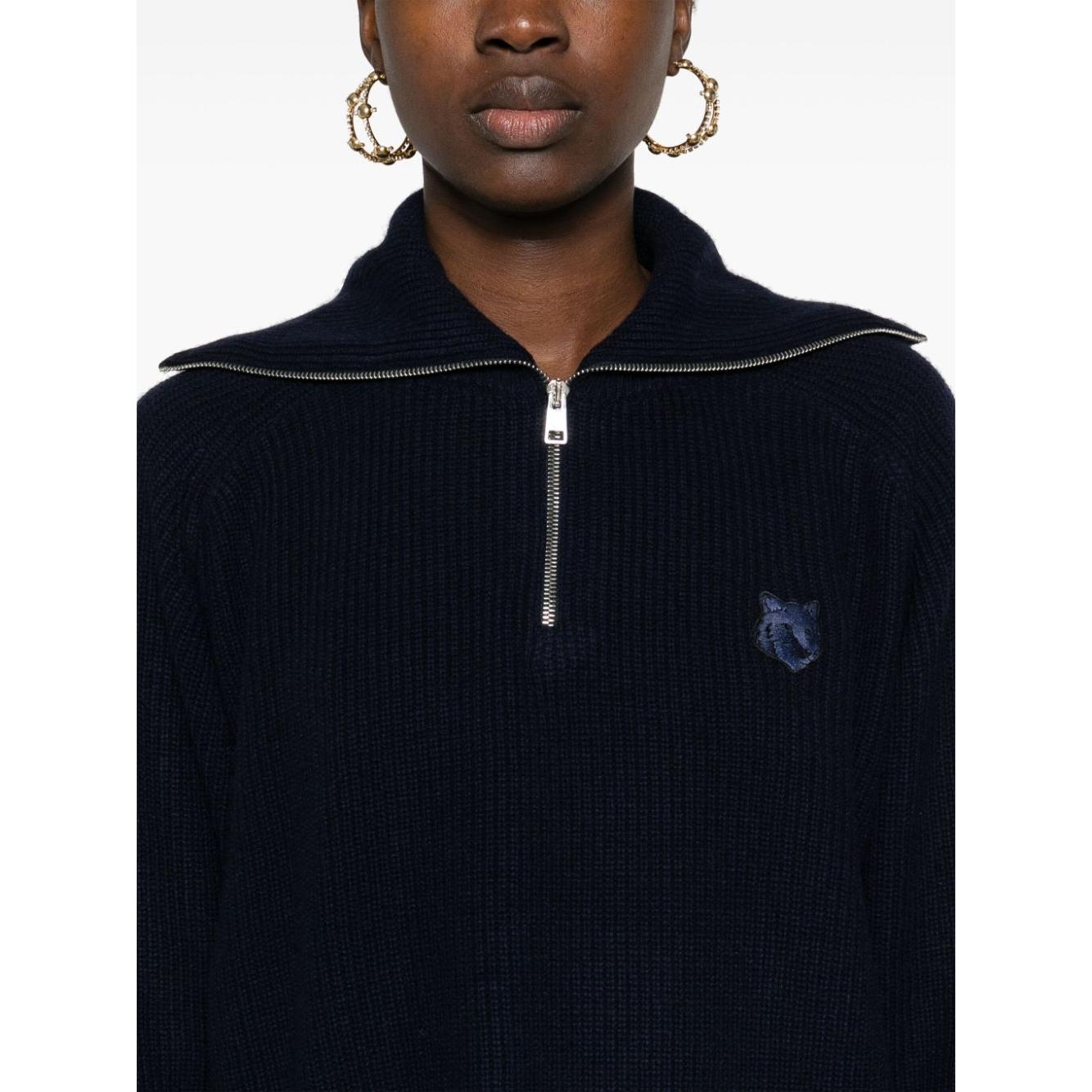 MAISON KITSUNE' Sweaters Blue Topwear Maison Kitsune'