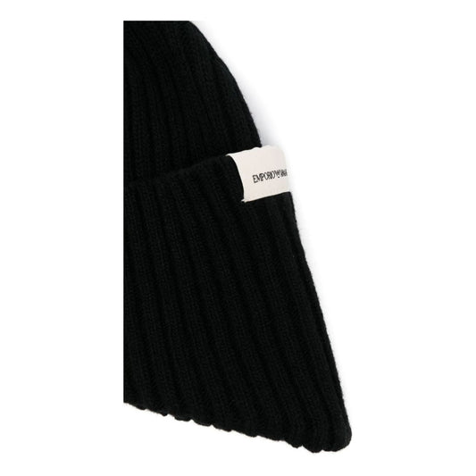 Emporio Armani Hats Black Scarves Hats & Gloves Emporio Armani