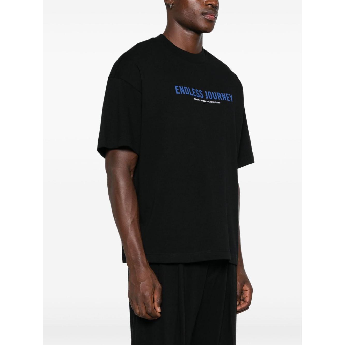 Emporio Armani T-shirts and Polos Black Topwear Emporio Armani