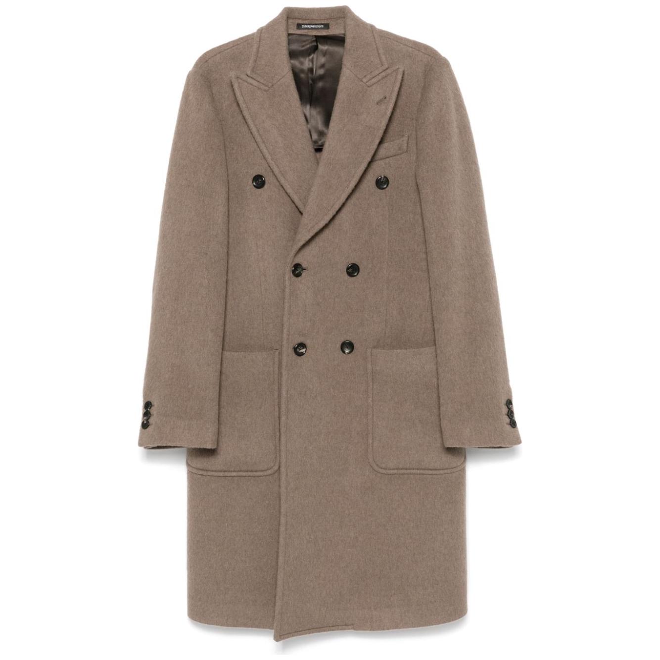 Emporio Armani Coats Brown