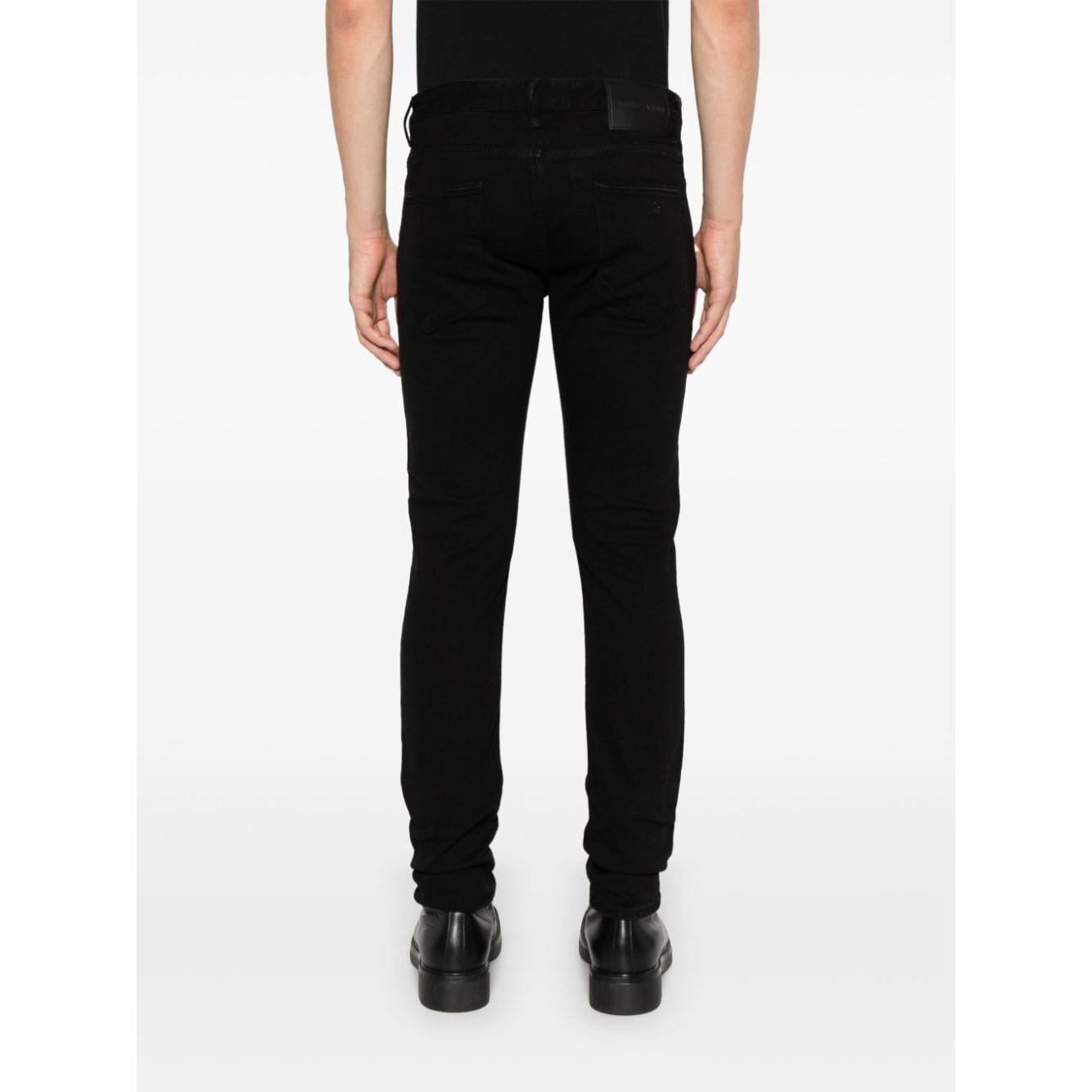 Emporio Armani  stretch-cotton Men Jeans Black Jeans Emporio Armani