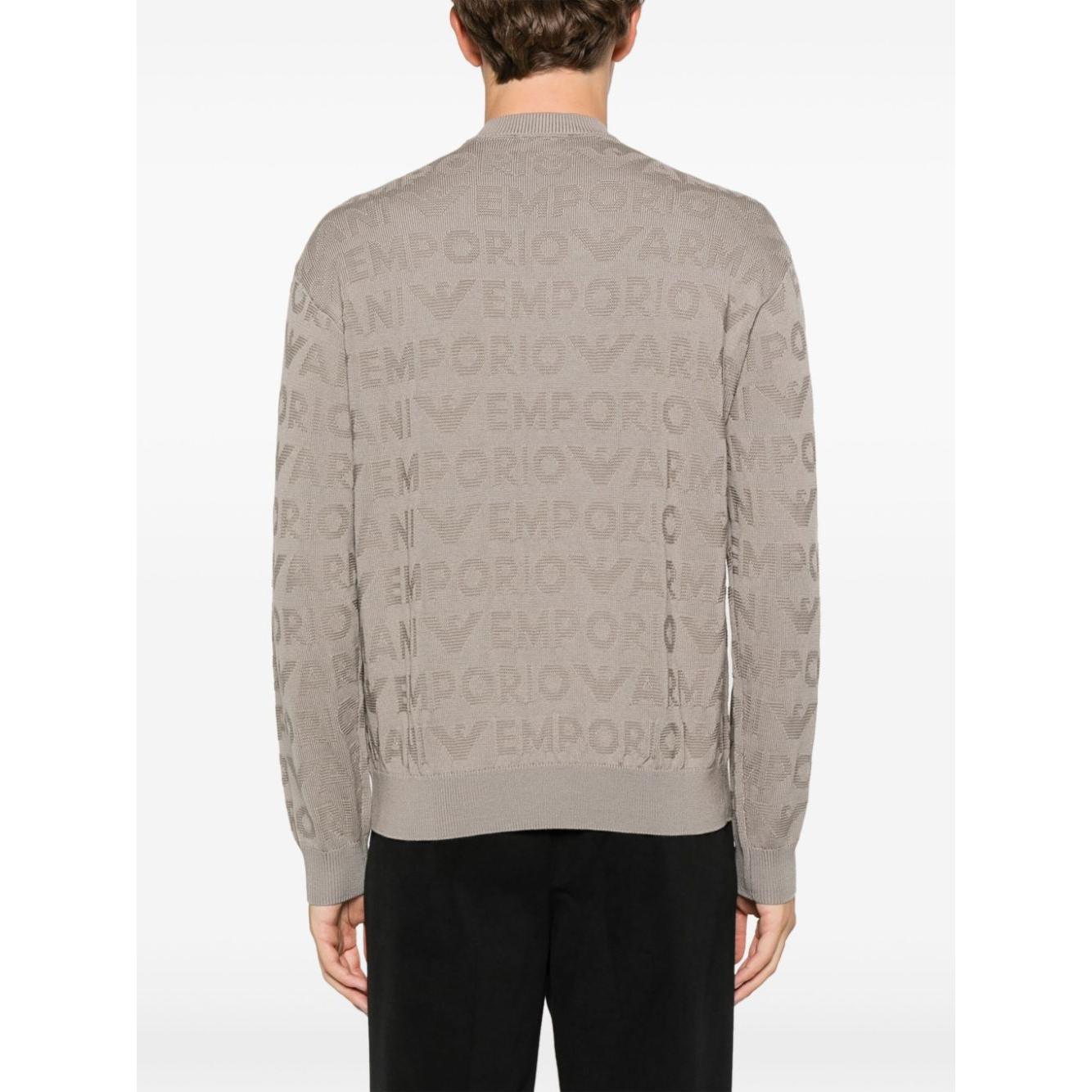 Emporio Armani Sweaters Dove Grey Topwear Emporio Armani