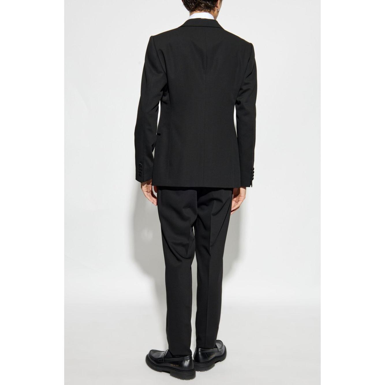 Emporio Armani Men Wool Suit Black Suits Emporio Armani