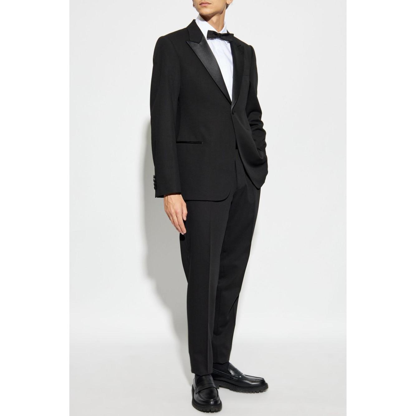 Emporio Armani Men Wool Suit Black Suits Emporio Armani