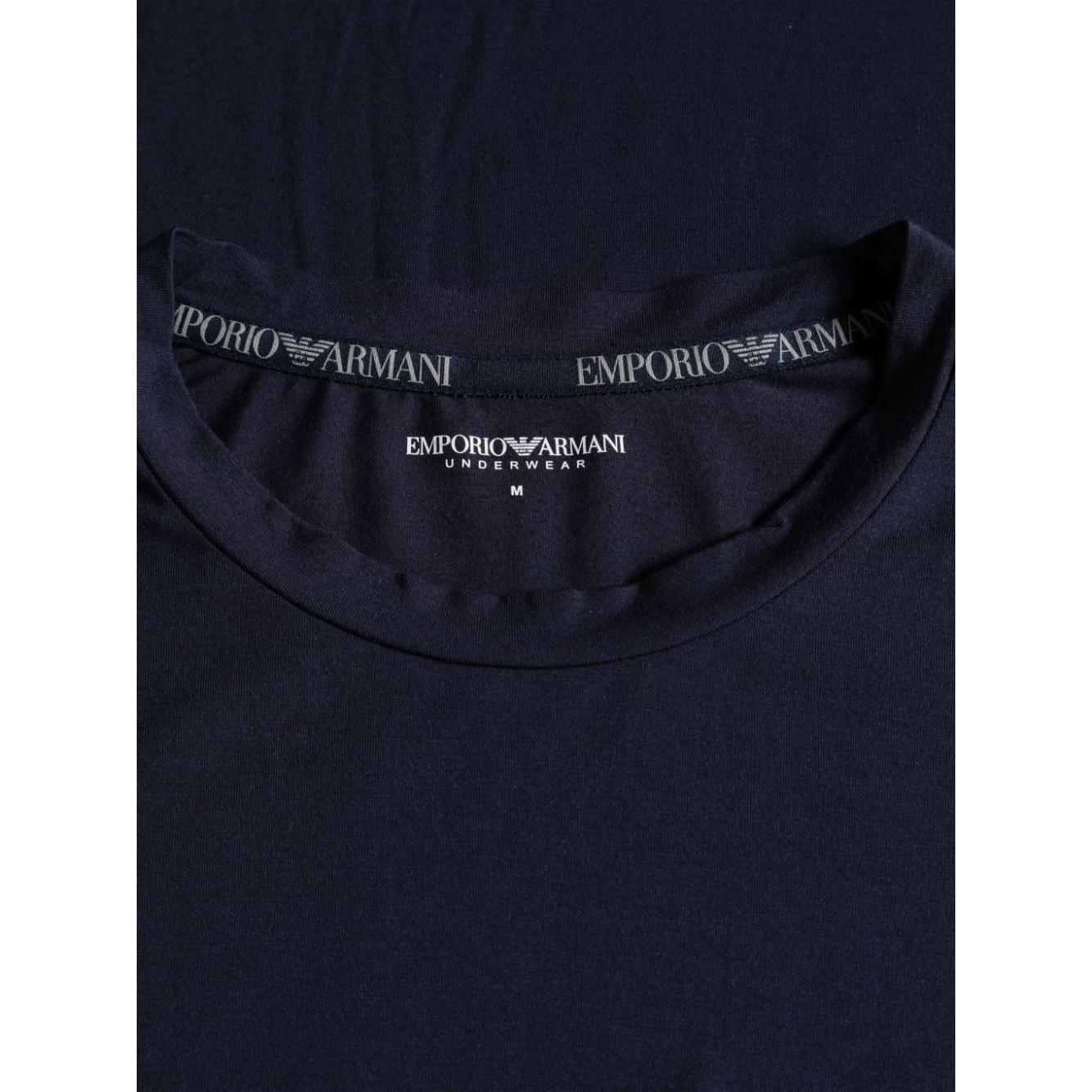 Emporio Armani T-shirts and Polos Blue Topwear Emporio Armani