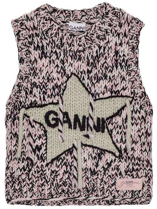 GANNI Sweaters Pink Topwear Ganni