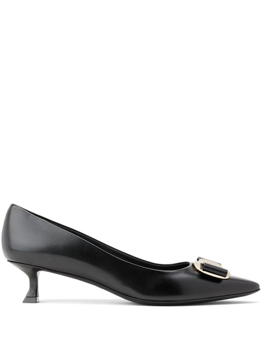 Ferragamo With Heel Black High Heel Ferragamo