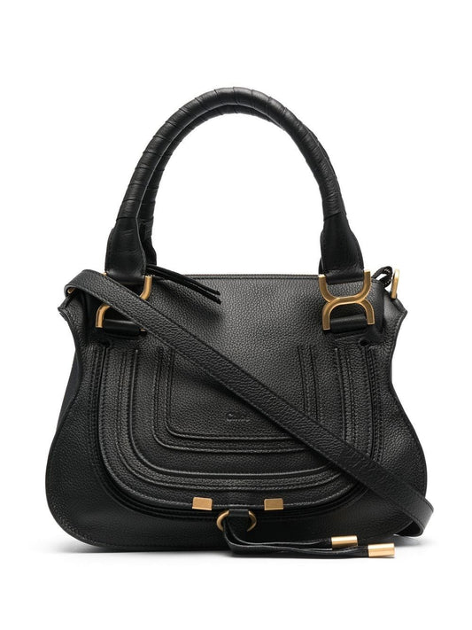 Chloè Marcie Leather Tote Bag Black Handbag Chloè