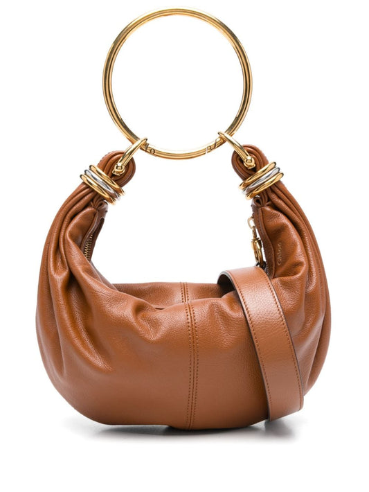 Chloè Small Bracelet Hobo Bag in Leather Brown Handbag Chloè