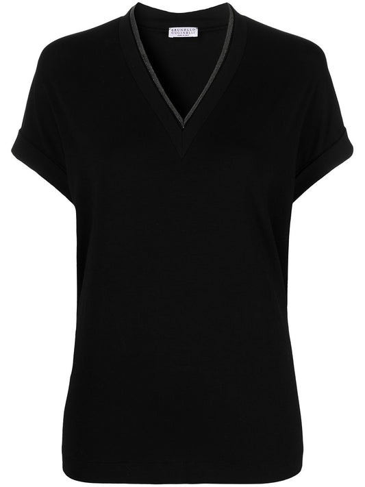 Brunello Cucinelli T-shirts and Polos Black Topwear Brunello Cucinelli