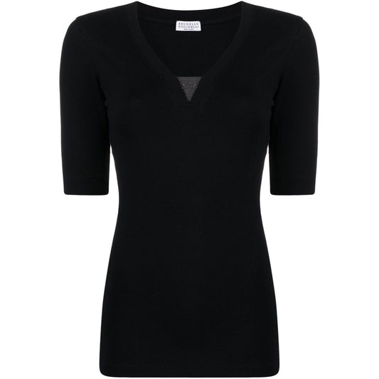 Brunello Cucinelli Top Black Topwear Brunello Cucinelli