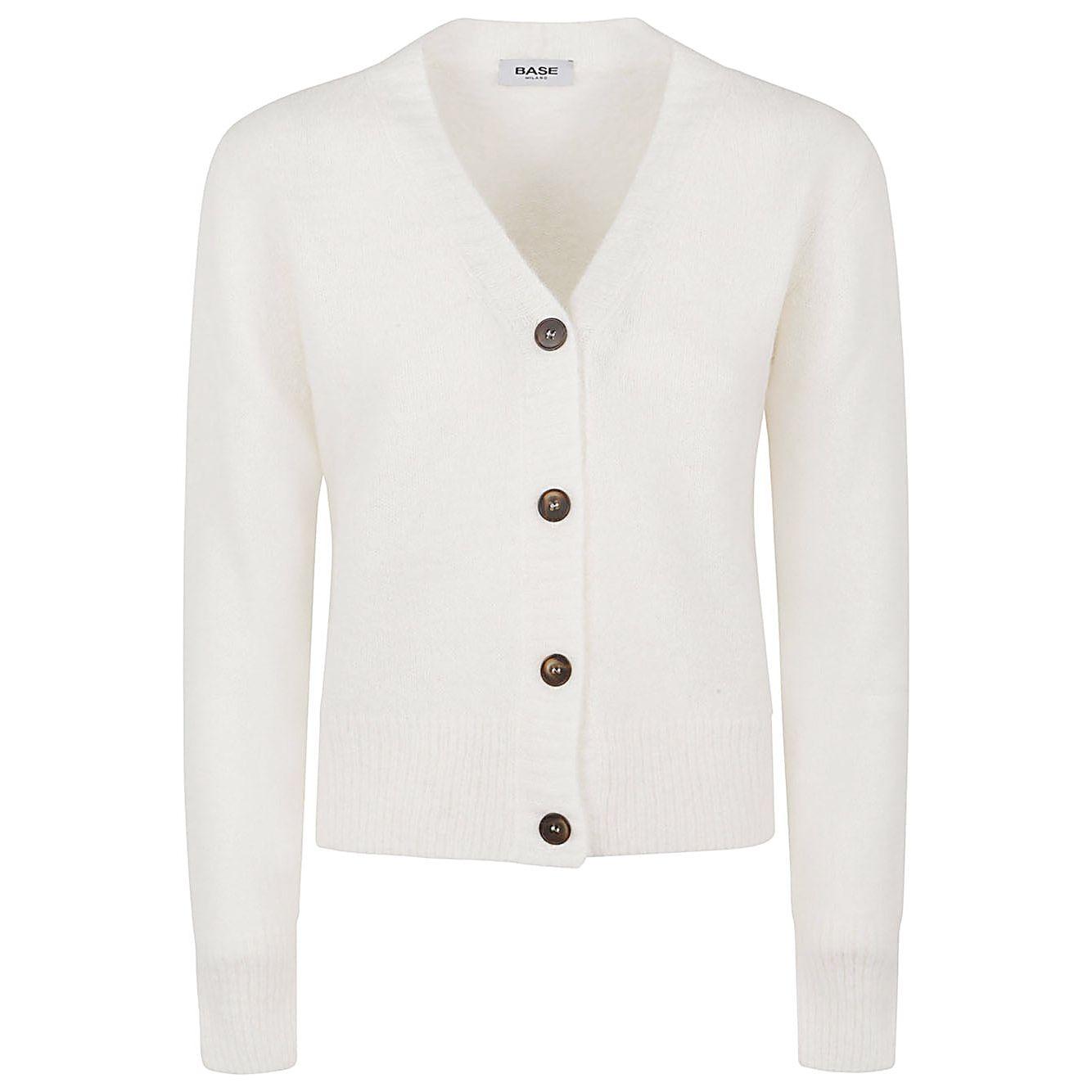 Base Sweaters White Topwear Base