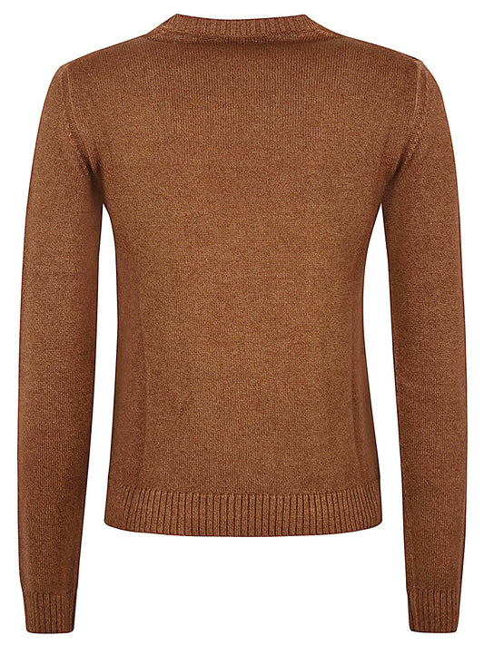 Base Sweaters Brown Topwear Base Sienna