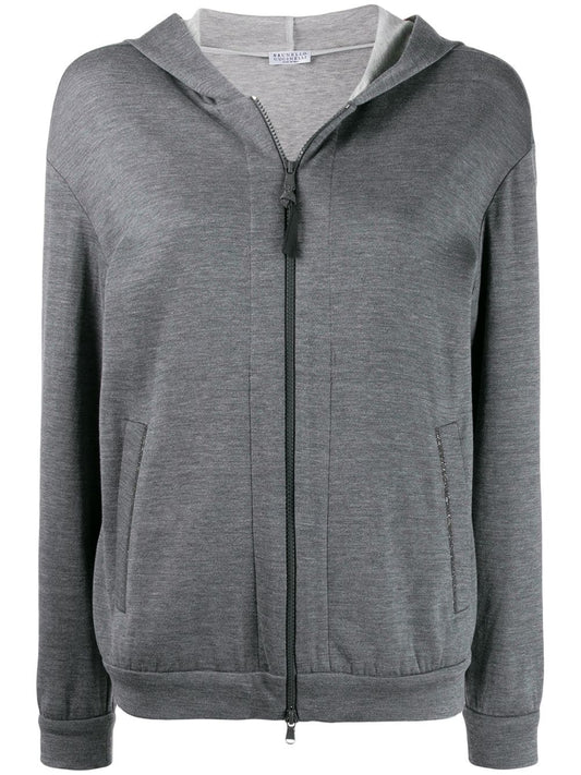 Brunello Cucinelli zipped long-sleeve hoodie Topwear Brunello Cucinelli