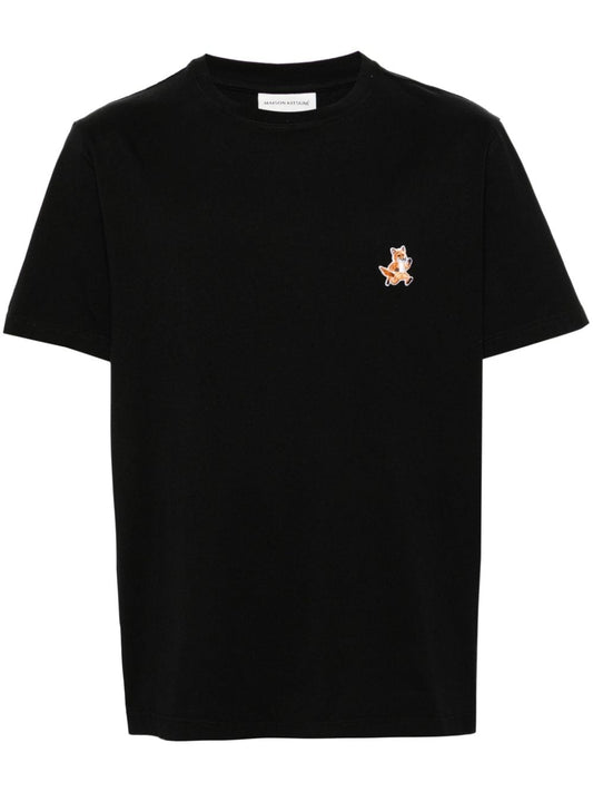 MAISON KITSUNE' T-shirts and Polos Black Topwear Maison Kitsune