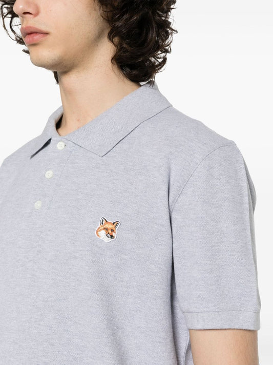 Maison Kitsune fox-motif cotton polo shirt Topwear Maison Kitsune