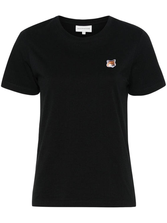 MAISON KITSUNE' T-shirts and Polos Black Topwear Maison Kitsune