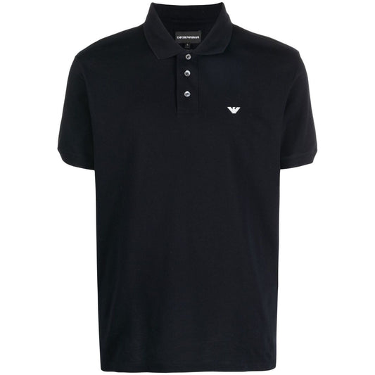 Emporio Armani logo-embroidered polo shirt