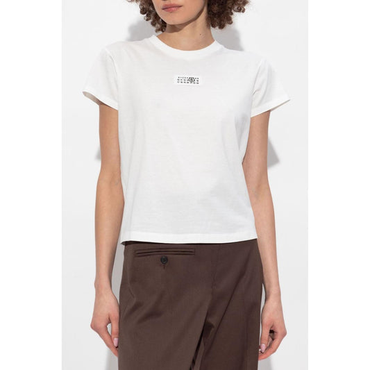 MM6 Maison Margiela T-shirts and Polos White Topwear MM6 Maison Margiela