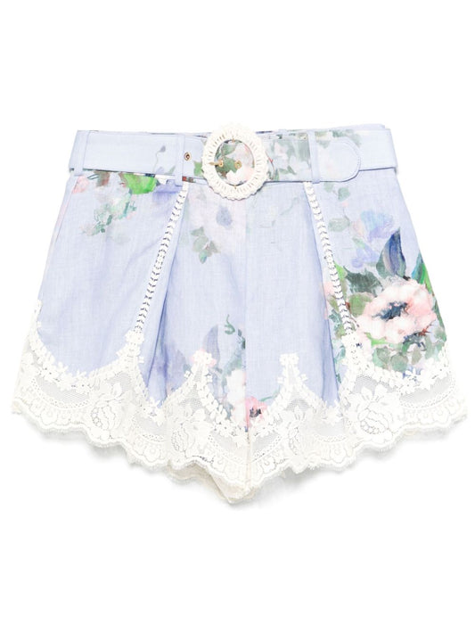 Zimmermann Shorts Clear Blue Short trousers Zimmermann