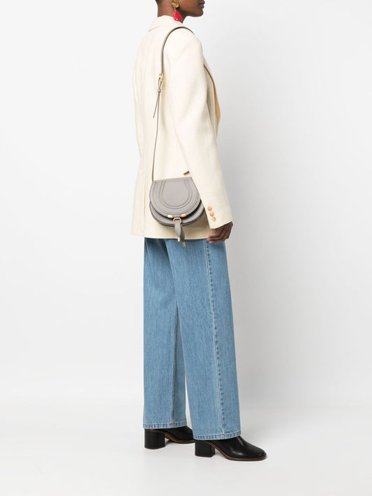 Chloè Marcie small saddle bag in cashmere grey Shoulder Chloè