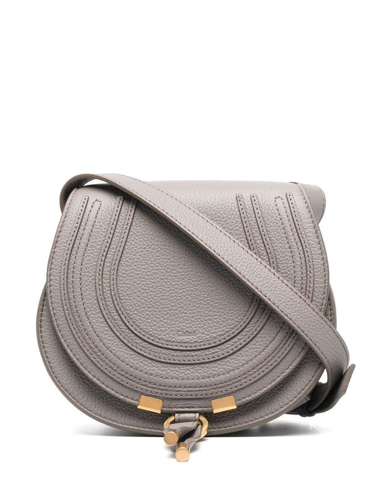 Chloè Marcie small saddle bag in cashmere grey Shoulder Chloè