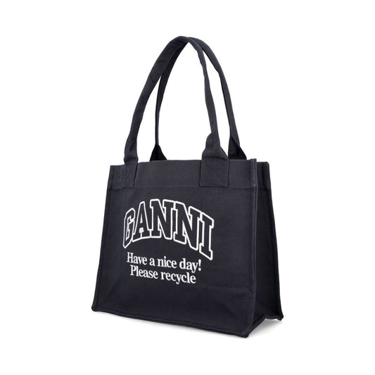 GANNI Bags.. Black Shopper Ganni