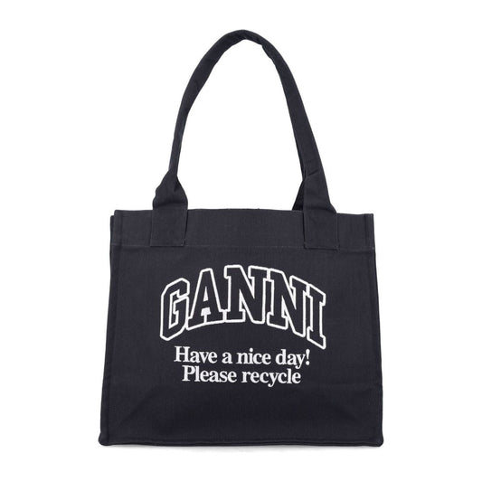 GANNI Bags.. Black Shopper Ganni