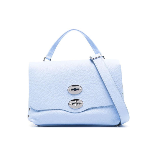 Zanellato Postina Centauro Baby Leather Handbag Blue Handbag Zanellato