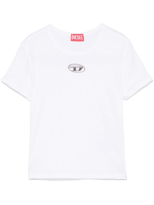 Diesel T-shirts and Polos White Topwear Diesel