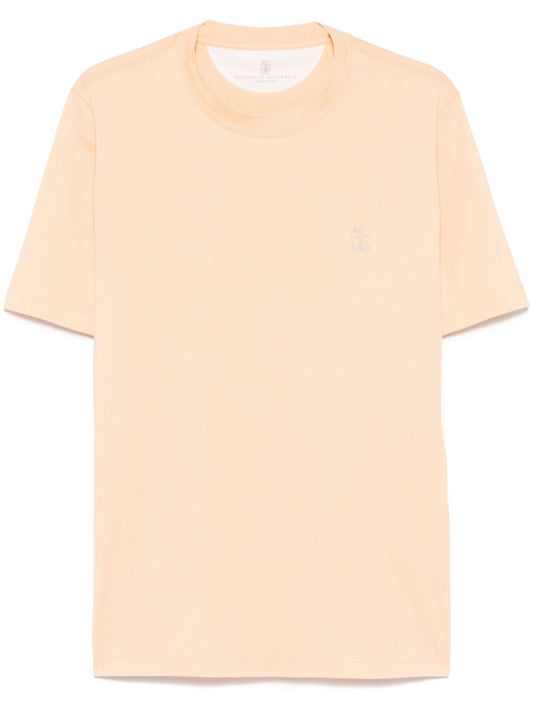 Brunello Cucinelli T-shirts and Polos Orange Topwear Brunello Cucinelli