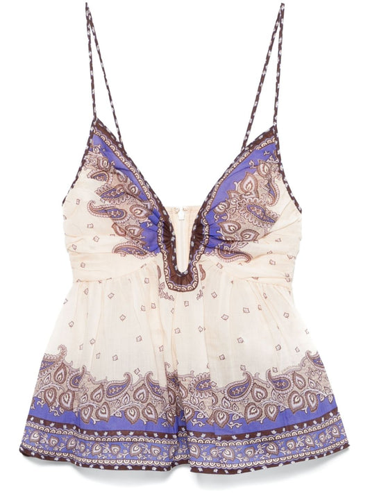 Zimmermann Top Purple Topwear Zimmermann