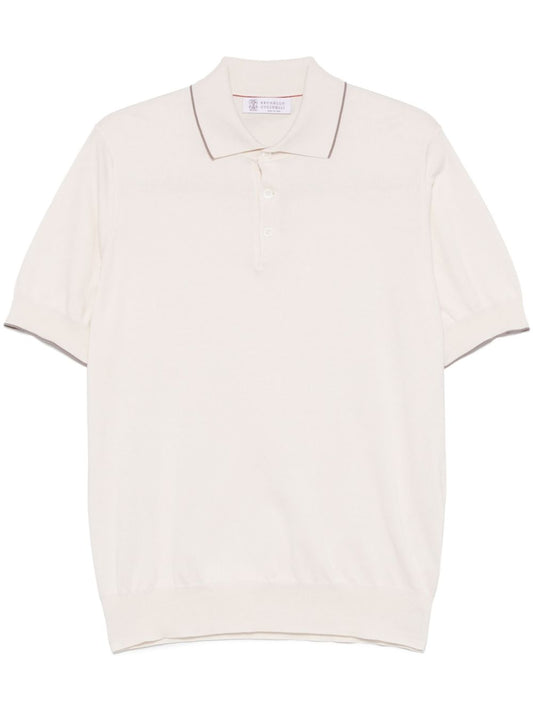 Brunello Cucinelli T-shirts and Polos White Topwear Brunello Cucinelli