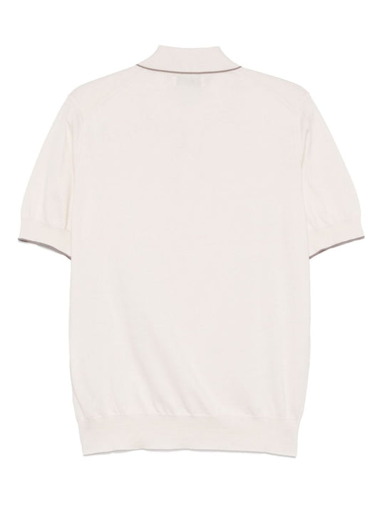 Brunello Cucinelli T-shirts and Polos White Topwear Brunello Cucinelli