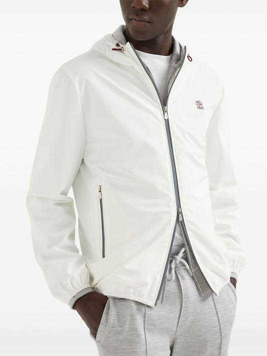 Brunello Cucinelli Coats White Jackets Brunello Cucinelli