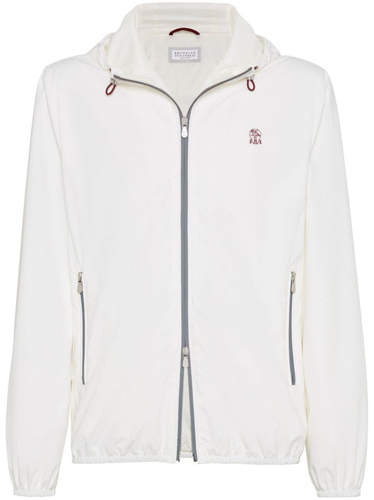 Brunello Cucinelli Coats White Jackets Brunello Cucinelli