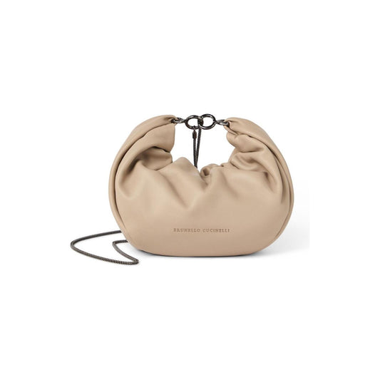 Brunello Cucinelli Bags.. Beige Shoulder Brunello Cucinelli