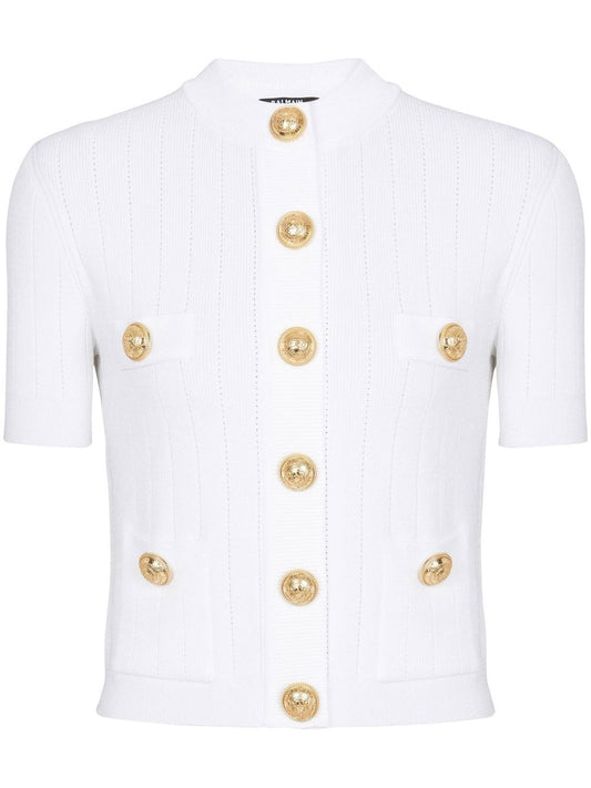 Balmain 4-pocket knitted cardigan Topwear Balmain