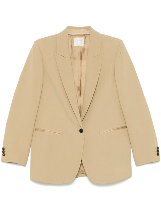 Forte Forte crepe single-breasted blazer Jackets Forte Forte