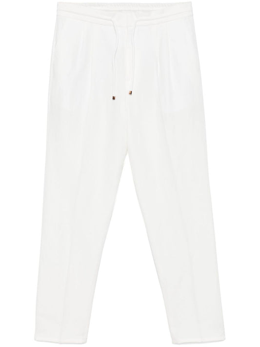 Brunello Cucinelli linen blend drawstring trousers Trousers Brunello Cucinelli