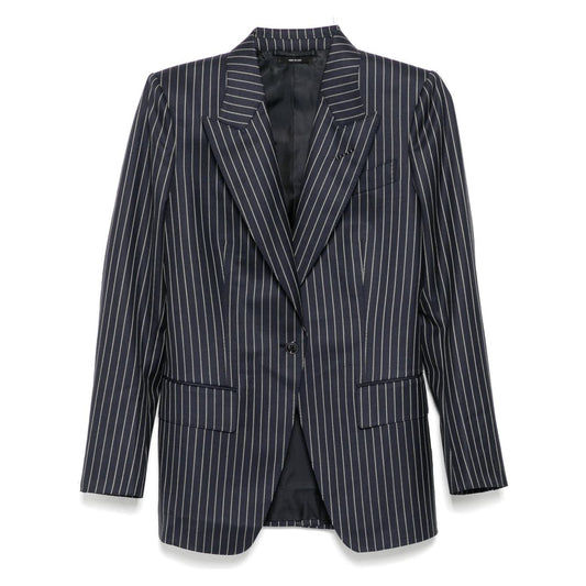 Tom Ford Pinstripe single-breasted blazer Jackets Tom Ford