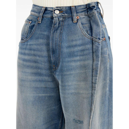 MM6 Maison Margiela flared jeans with folds Jeans MM6 Maison Margiela